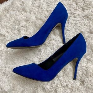 BLUE POINTED TOE ALDO PUMPS